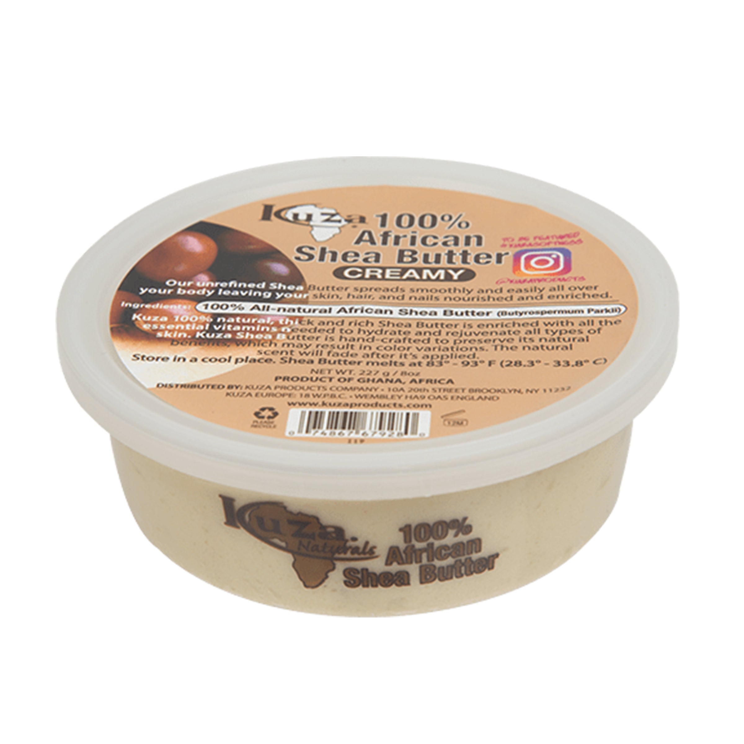 KUZA 100% African Shea Butter White [Creamy]