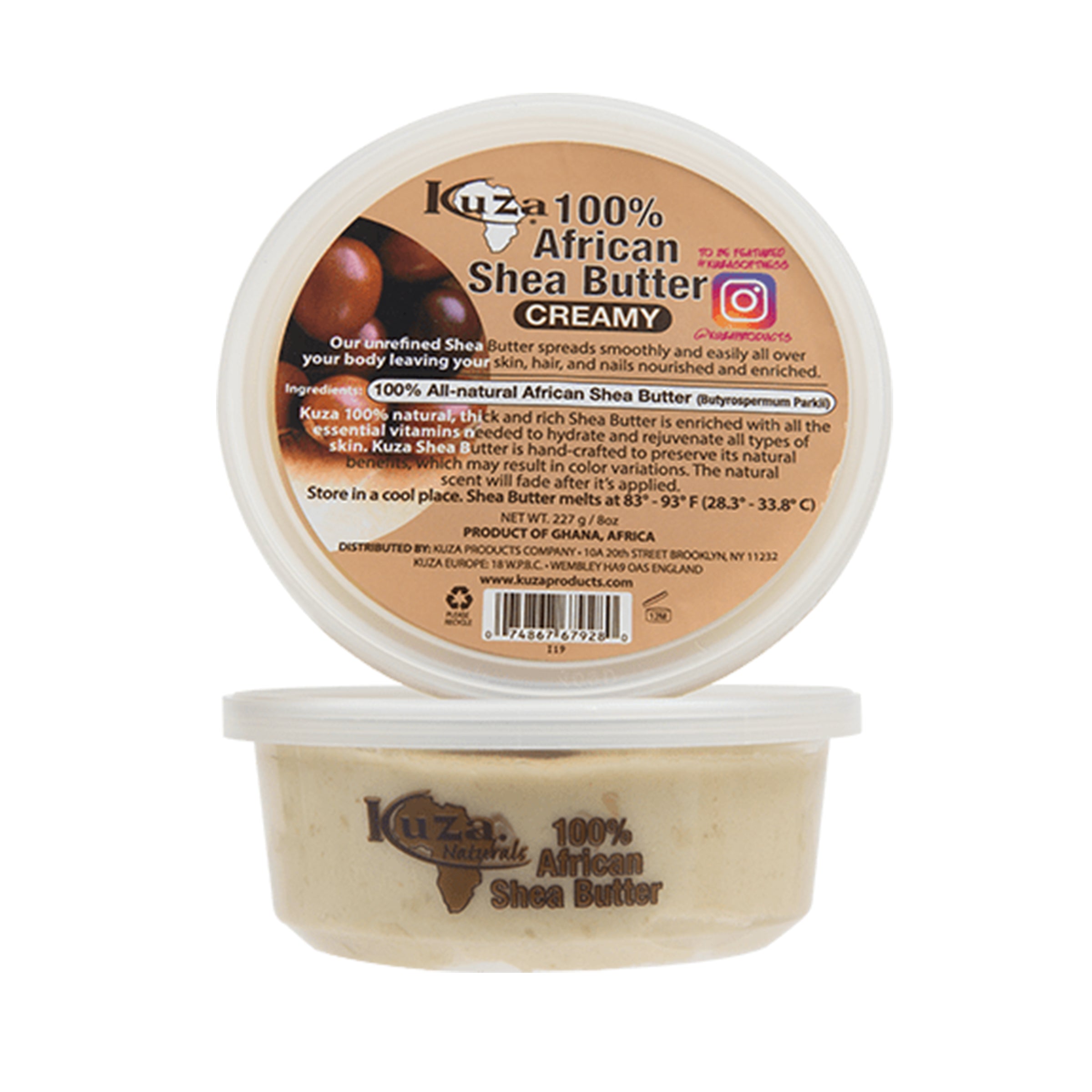 KUZA 100% African Shea Butter White [Creamy]