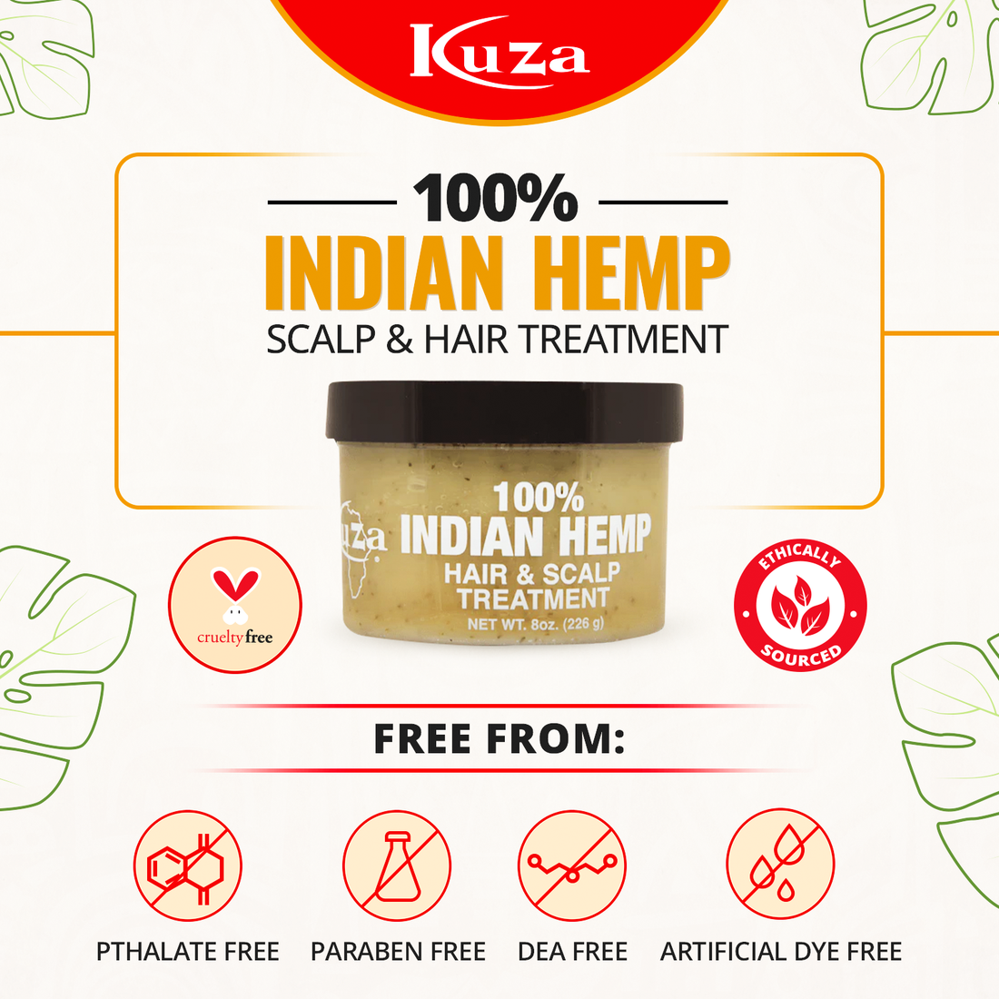 Kuza Indian Hemp Hair & Scalp Treatment