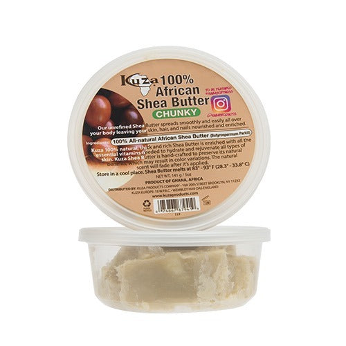 KUZA 100% Pure African Shea Butter Yellow [Chunky]