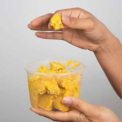 Pure African Shea Butter with Borututu, Yellow, Chunky