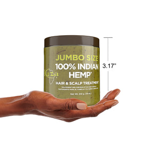 Kuza 100% Indian Hemp Hair & Scalp Treatment, 18 oz Jumbo Size