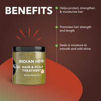 Kuza Indian Hemp Hair & Scalp Treatment with Chebe, 7.7 oz