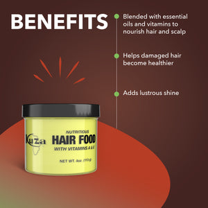Kuza Nutritious Hair Food with Vitamins A & E, 4oz