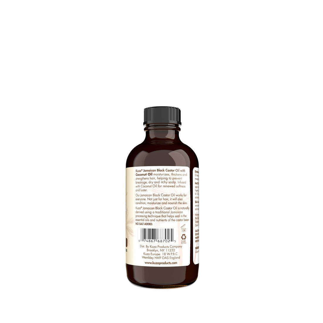 Kuza Jamaican Black Castor Oil Skin & Hair Treatment - Coconut, 4 fl oz