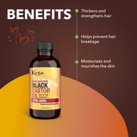 Kuza Jamaican Black Castor Oil Skin & Hair Treatment - Extra Dark, 4 fl oz