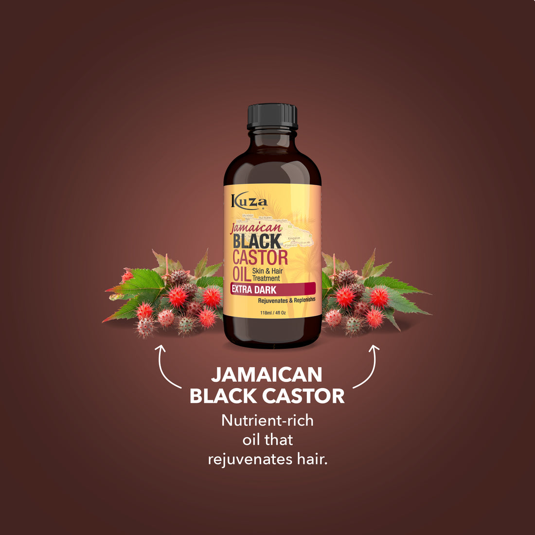Kuza Jamaican Black Castor Oil Skin & Hair Treatment - Extra Dark, 4 fl oz