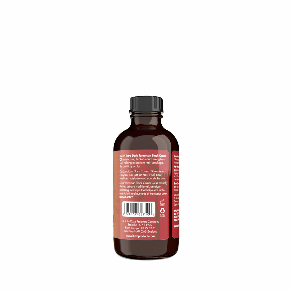 Kuza Jamaican Black Castor Oil Skin & Hair Treatment - Extra Dark, 4 fl oz
