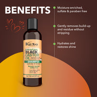 Kuza Jamaican Black Castor Oil Shampoo, 8 fl oz