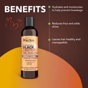 Kuza Jamaican Black Castor Oil Conditioner, 8 fl oz