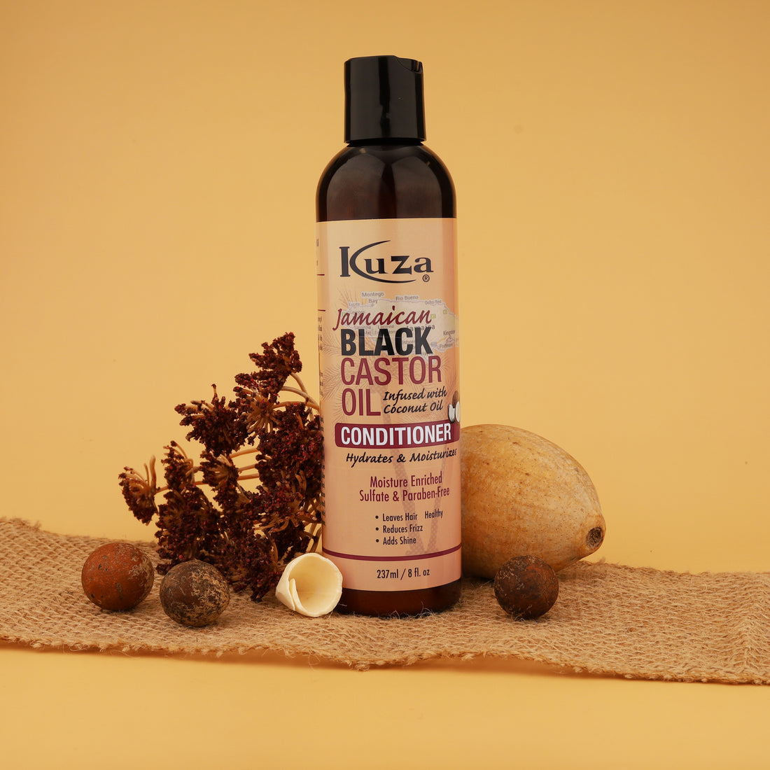 Kuza Jamaican Black Castor Oil Conditioner, 8 fl oz