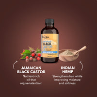 Kuza Jamaican Black Castor Oil Skin & Hair Treatment - Indian Hemp, 4 fl oz