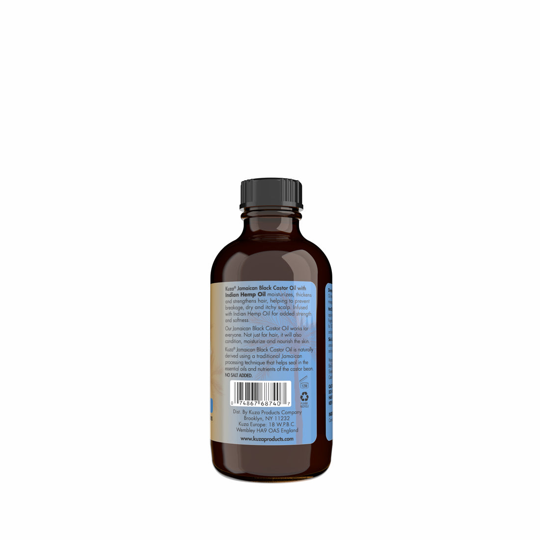 Kuza Jamaican Black Castor Oil Skin & Hair Treatment - Indian Hemp, 4 fl oz