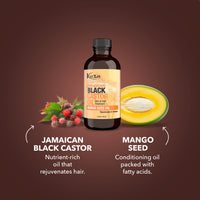 Kuza Jamaican Black Castor Oil Skin & Hair Treatment - Mango Seed Oil, 4 fl oz