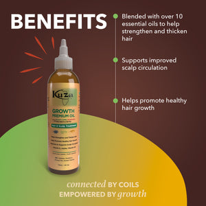 Kuza Growth Premium Oil Hair & Scalp Treatment, 4 fl oz