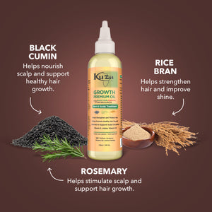 Kuza Growth Premium Oil Hair & Scalp Treatment, 4 fl oz