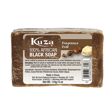 Kuza® Naturals 100% African Black Soap Fragrance Free